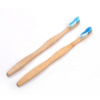 China 100% uBamboo 2020 Custom Logo Box Eco-Friendly Cheap Biodegradable Bamboo Pack 2 Colors Reusable Bamboo Handle BA-1033 Toothbrush for sale