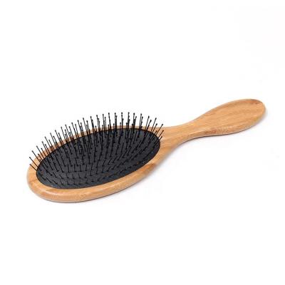 China Home Wholesale Magic Natural Health Care BA-6036 Bamboo Paddle Cushion Massage Hair Comb for sale