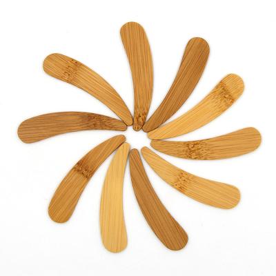 China BA-D1000 cosmetic flat smooth bamboo spatula wholesale durable for sale