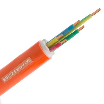 China 0.6/1 KV 5 Core Flexible Ore Insulated Over Polyolefin Armored Cable Fire Resistant Halogen Free Thermoplastic Sheath for sale