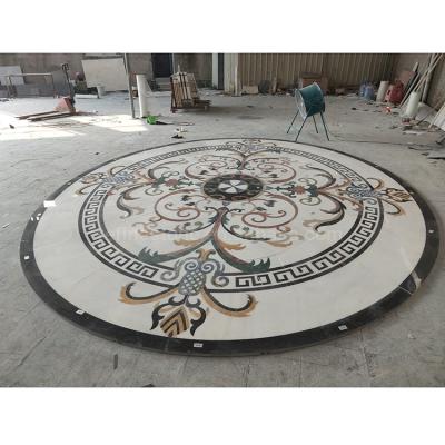 China Luxury Custom Waterjet Marble Parquet Pattern Medallion for sale