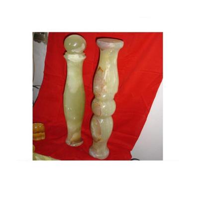 China Solid marble onyx column&pillar pedestal for sale