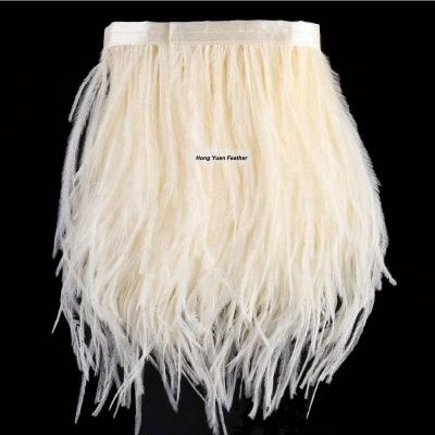 China For Arts And Craft Factory Wholesale Custom Colors Cheaper Ostrich Feather Long Trim Fringe for sale