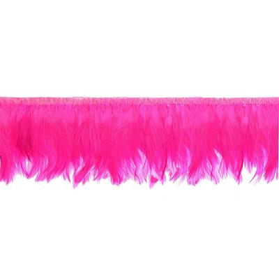 China Decoration feather material. For Feather Handcraft Wholesale Various Colors Hacker Rooster Tail Feather Feather Trim Dyed Neck Feather Fringe For Sale for sale