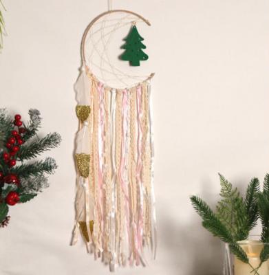 China 2021 China Christmas Dream Feather Decoration Traditional Hanging Dream Catcher for sale