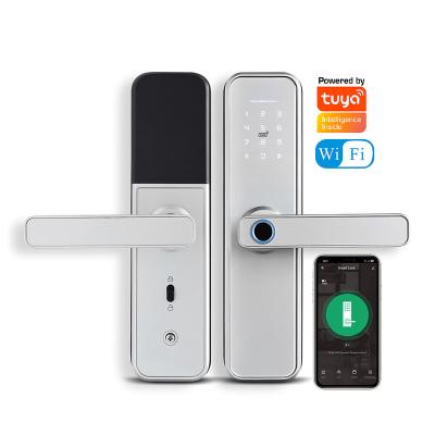 China Tuya APP wifi electronic fingerprint locks competitive price office apartments hotel door locks home security smart home locks for sale