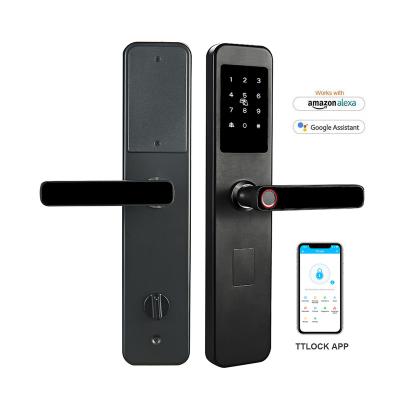 China Smart Home Office Apartments Hotel Wifi Smart Door Locks Tuya TTlock Residence Lock Tuya TTlock APP Fingerprint Home Passcode Apartment Smart Home Office Apartments Wifi Door Locks for sale