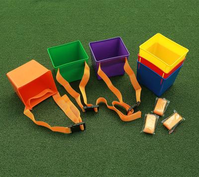 China Outdoor Child Safety Cube Plastic Bucket School Child Safety School Waist Plastic Bucket for sale