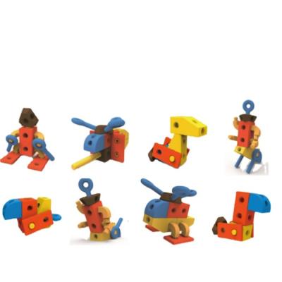 China Classic Magnetic DIY TOY Custom 102pcs Building Block Creative Toy Building Blocks Toys Safe ABS Plastic For Children DIY Set for sale