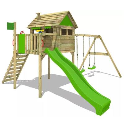 China Kids Amusement Toys Outdoor Swing and Slide Set Suitable for Kids Huge Outdoor Playground Equipment Suitable for Outdoor Use for sale