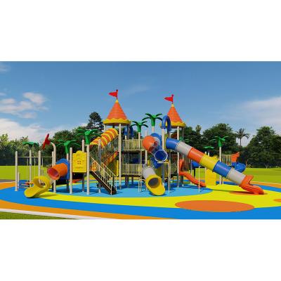 China Special For Residential Theme Children Kindergarten Mushroom Park Slide Playground Equipment Outdoor Plastic Kids Amusement Park Places With Swing For Sale for sale