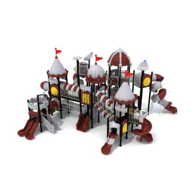 China Bring Happiness And Stimulate Imagine Favorite Kids Park Games Plastic Slide Park Toys Large Amusement Equipment Outdoor Park For Sale for sale