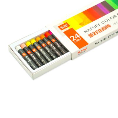 China Custom High Quality 3+ Multi Colors Oil Pastel Non-Toxic 24 Pastels For Art Painting Pastel for sale