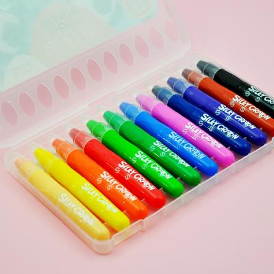 China Soft Suction Capacity Water Soluble Pencils 12/24/36 Colors Silky Pencil With Jumbo Size Packed In PP Box for sale