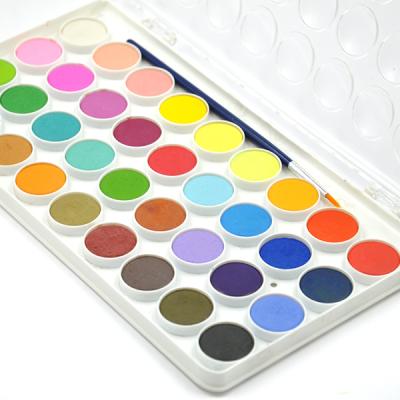 China 3+ 36 Colors Set OEM High Quality Water Color Paint Custom Paint Set With Brush For Kids for sale