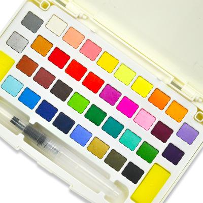 China Eco-friendly Hot Selling Amazon 36 Colors Water Color Paint Set for sale