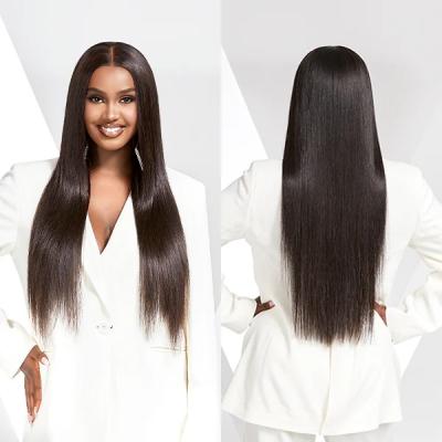 China Body Wave 100% Virgin Hair Lace Front Wigs For Black Woman Color Density Human Hair Straight 180% Human Hair Front Wigs Natural for sale