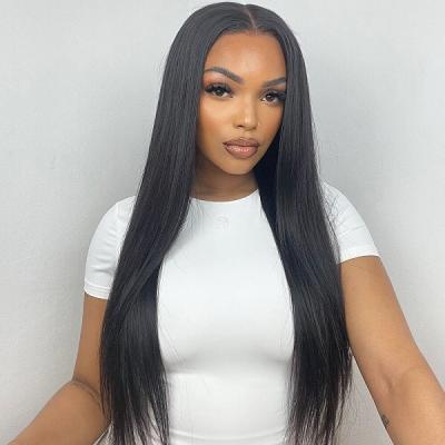 China Body Wave 100% Virgin Human Hair 13*6 Lace Front Human Hair Wigs Front Wig Straight Transparent HD For Black Women for sale