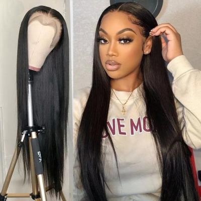 China Body Wave 13X6 Lace Front Human Hair Wigs For Women Color 100% Transparent Vrigin Hair Lace Front Straight Wigs for sale