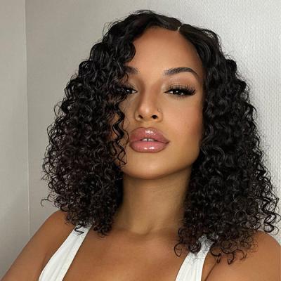 China Swiss Lace Front Wig For Black Women Front Wigs Human Hair Transparent HD Lace Front Wigs Undetectable French Curly Lace Wigs 13x6 for sale