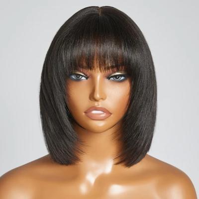 China Body Wave Ready To Ship Cheap Hair Wigs Wholesale 13A Brazilian Virgin Hair Lace Front Wig For Black Woman BOB Soft for sale