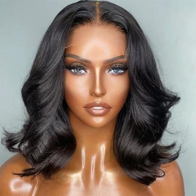 China 100% Human Hair Lace Front Wigs Body Wave Virgin Brazilian Loose Frontal Swiss Wave 13x6 Full Lace Human Hair Wigs For Black Women for sale