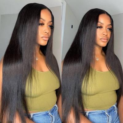 China Wholesale Glueless Body Wave 13*6 Pre Plucked Transparent Brazilian Hair Wigs For Women Virgin Cuticle Color Aligned for sale