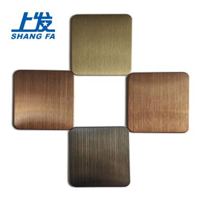 China Decoration 201/304/304l/316/316l/430 Colored Mirror Food Grade Stainless Steel Plate for sale