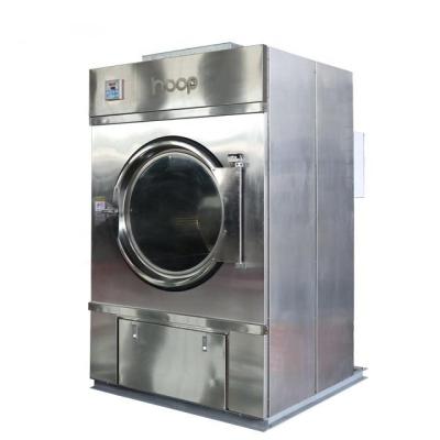 China Hotels Industrial CIRCLE Tumble Dryer Electric Laundry Washing Machine Dryer 380v And Drying Machinery 70kg for sale