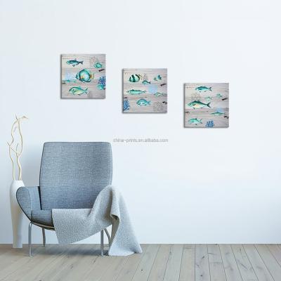 China Prepare for Fish Coral Painting Aquarium Wall Decoration Art Canvas Wall Art from Hang Hot Selling Sea Marine for sale