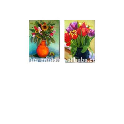 China Abstract Sun Tulip Flower Oil Painting Canvas Printing /Decroative Tulip Canvas Painting Modern for sale