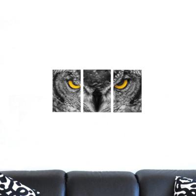 China Ready to Hang Custom Abstract Animal Eagle Face Hotel Office Wall Hanging Painting Interior Accessory Decoration for sale