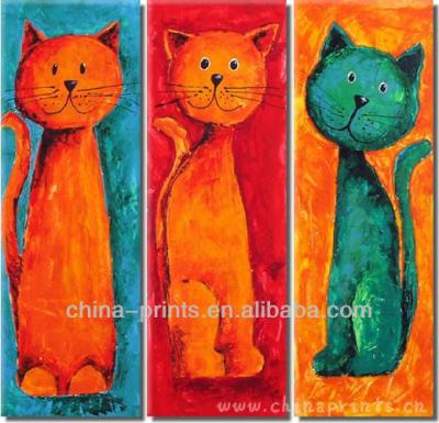 China Abstract Handmade Designs Oil Painting Animal Decorative Oil Painting for sale