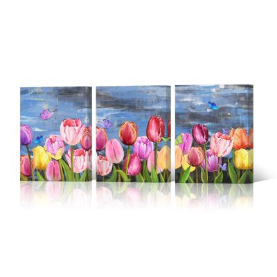 China Modern Canvas Oil Painting Prints Home Wall Art Modular Picture Decor 3 Panels Poster for sale