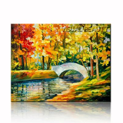 China 2015 Modern Stream Landscape Oil Painting On Canvas , Wall Art Print Canvas Dropship for sale