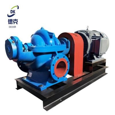 China Custom Multifunctional Centrifugal Horizontal Drainage Pump Large Flow Double Suction Pump Drinking Water Pump for sale