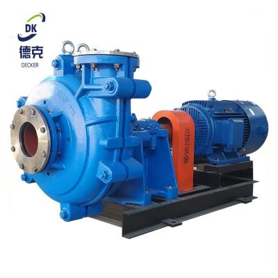 China Power Plant Ore Transport Tailings Dredging Solids Deslagging Transfer Sand Mining Mud Pump for sale