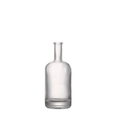 China Classic Empty Glass Liquor Bottle Cork Top Round Shape Design 200ml Beverage Hot Sale for sale