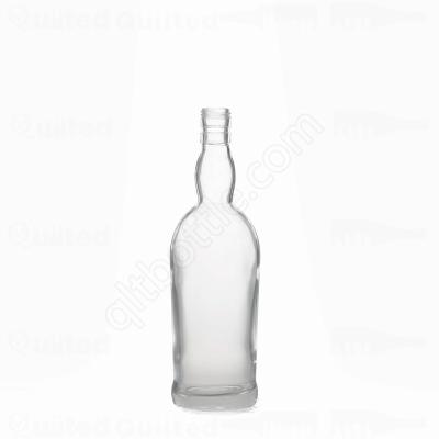 China China factory bodol bottle customizable transparent long drink whiskey bottle glass bottle with screw cap for sale