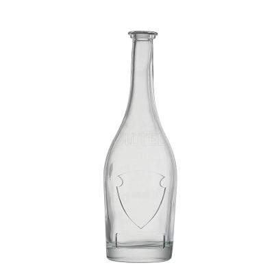 China Hot Sale Champagne Sparkling Wine 750ML Clear Liquor Bottle for sale