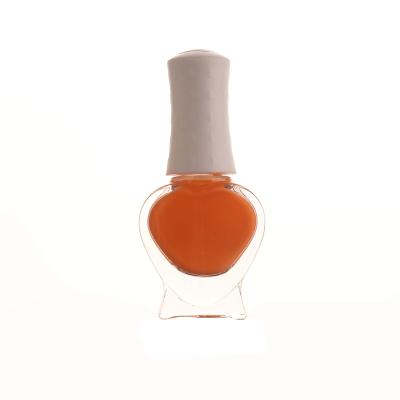 China Personal Care Stock Cosmetic Package 7ml Empty Clear Nail Polish Bottle With Brush for sale