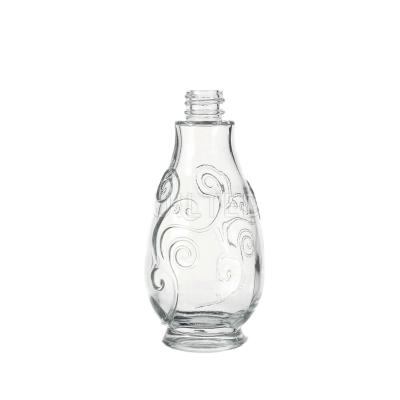 China Personal Care 100ml Egypt Glass Fancy Embossed Perfume Bottles Empty Cosmetic Bottles for sale