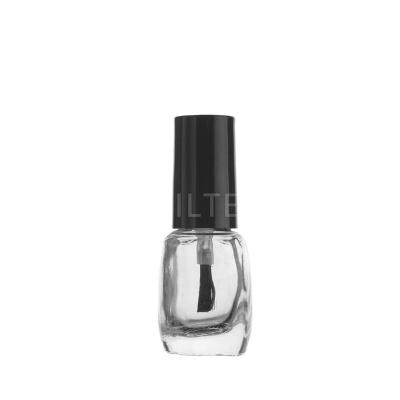 China New Design 4ML Square Cosmetic Empty Luxury Nail Polish Glass Bottle With Brush for sale