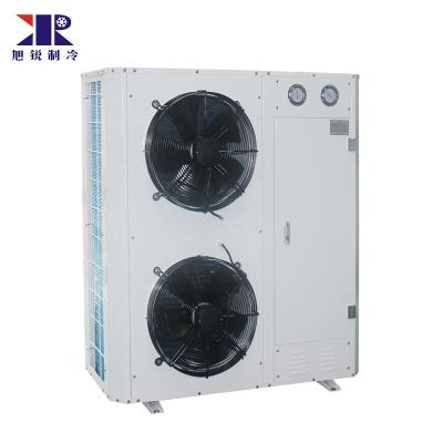 China Box Shaped Storage Room Freezer Room 5% Discount 4hp Cold Air Cooled Condensing Unit for sale