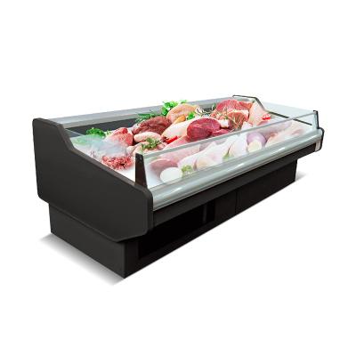 China Double-temperature supermarket fresh meat display making freezer for sale