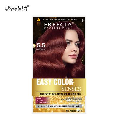 China Hot Selling Freecia Professional Hair Dye Cream Easy Coloring Kit for sale