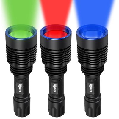 China Industrial predatory 2000LM (red, green, blue) LED light hunting 18650 ultra long distance tactical troch light UC20 1586 yards for sale