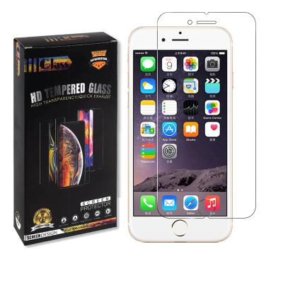 China Wholesale 9H Anti-fingerprint High Quality Clear Tempered Glass Screen Protector For iPhone 6 6s 6plus 6splus for sale