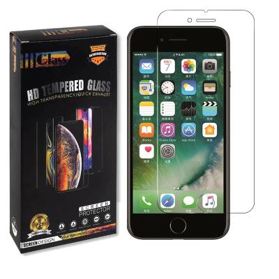 China Wholesale 9H Anti-fingerprint high quality transparent tempered glass screen protector for iPhone 8 7 8plus 7plus for sale