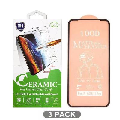 China hot sale Anti-fingerprint full-covering matte ceramic matte screen protector, suitable for mini 11 XS XR max iPhone 12 12pro screen protector for sale